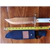Image 2 : Large "Bowie Style" Knife W/ Sheath Stainless 9-1/2" Blade