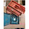 Image 1 : makita drill (battery wont charge, untested) & 3 empty tool trays