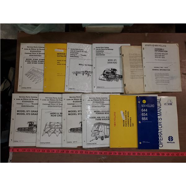 lot of ford / new holland manuals