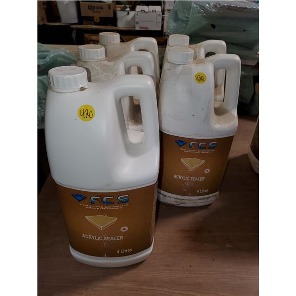 5 bottles of acrylic sealer