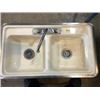 Image 1 : RV double sink with taps 32” x 18”