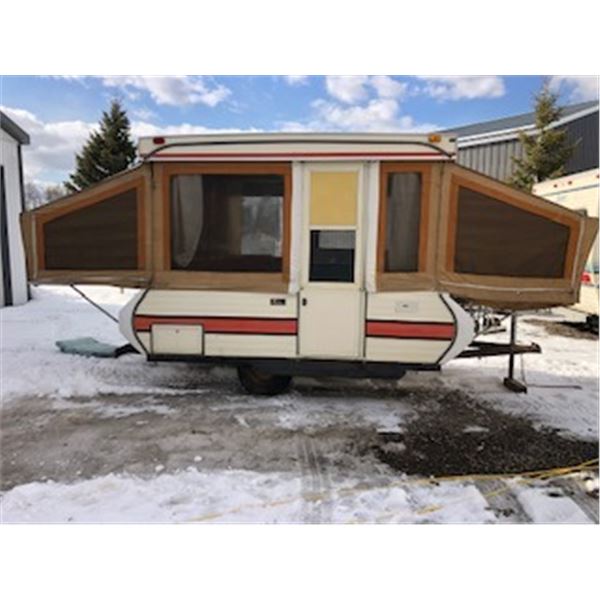 79 Bonair tent trailer, fridge , stove , furnace, sleeps 6.