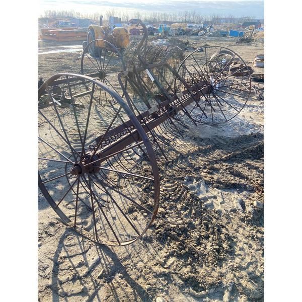 Antique Hay Rake 54" Wheels