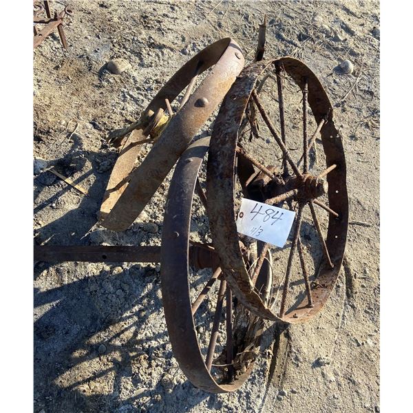 3 Steel Wheels 2 X 24" 1 X 30"