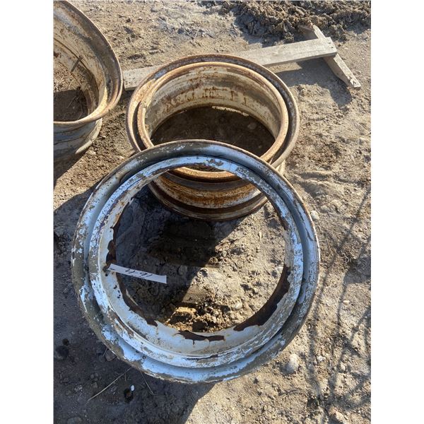 2 Steel Rims 22" Across 10" High