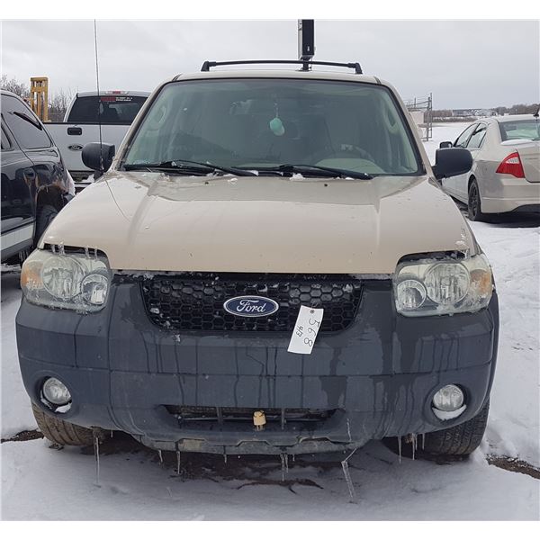 2007, FORD ESCAPE XLT V6 4WD 1FMYU93147KA17281 (NO KEYS)