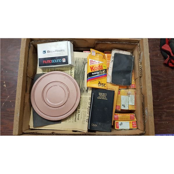 Wood Box & Super 8mm Film Etc.