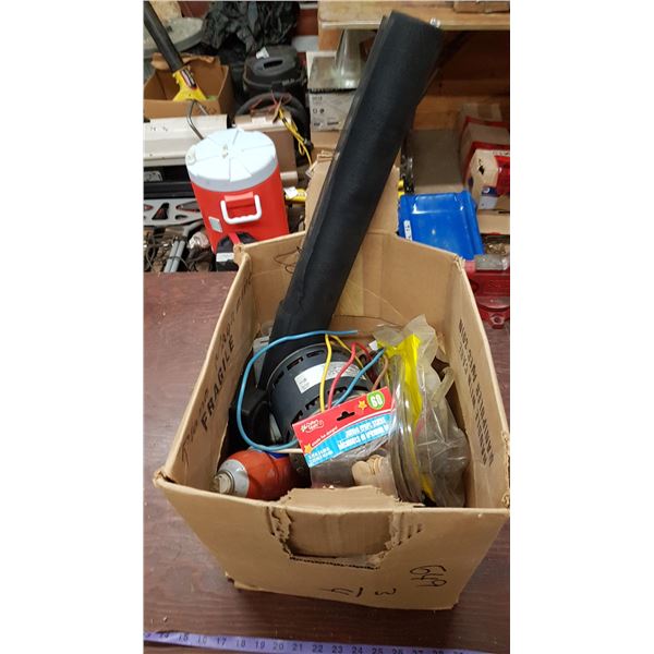 Lot Electric Motor & Screen & Misc. Items