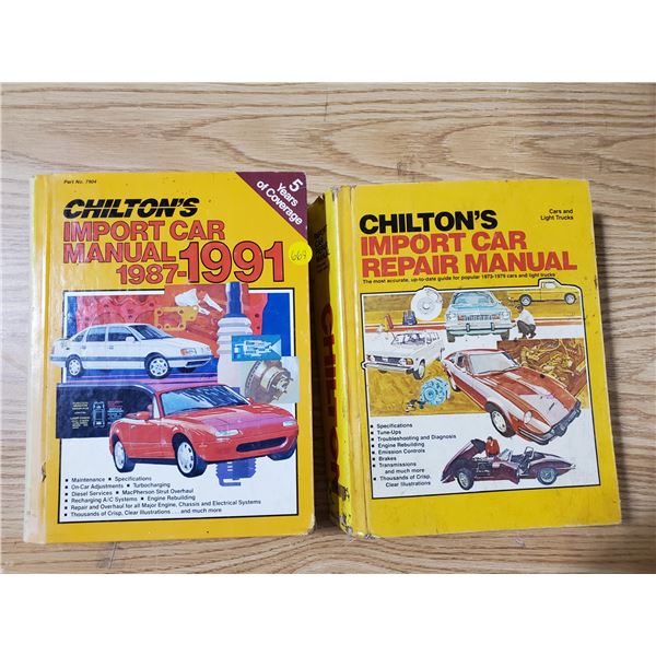 2 Chilton's manuals (1973-1979 & 1987-1991)