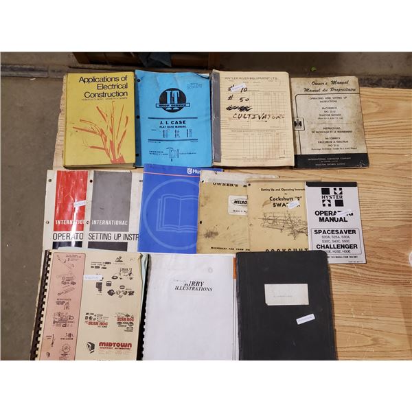 Lot of misc farm manuals