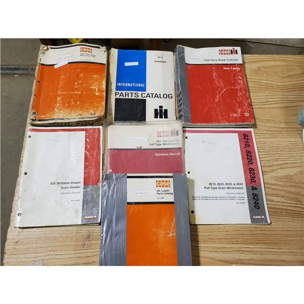 Lot of Case iH manuals
