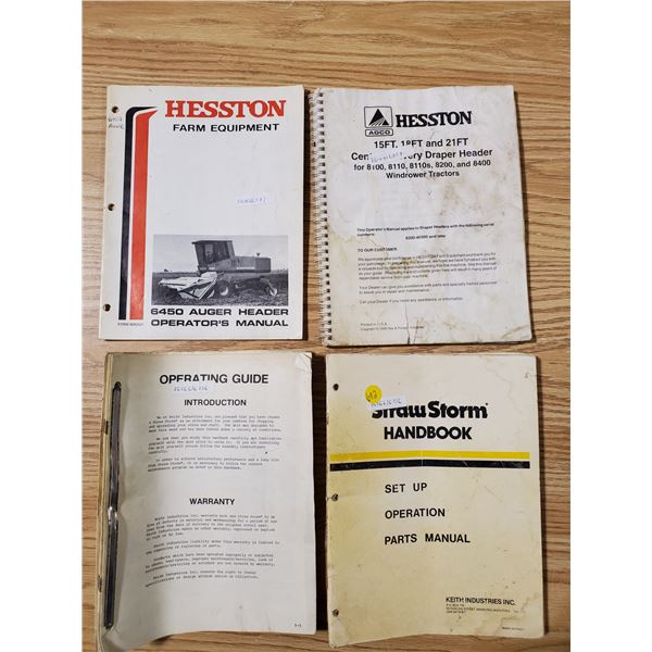 Agco Hesston & Straw Storm manuals