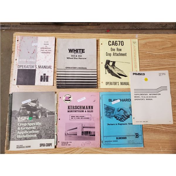 Lot of misc farm manuals