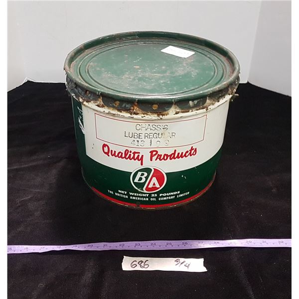 B/A Chassis Lube Tin (Partially Full)