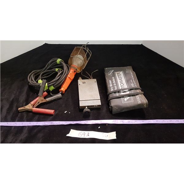 12V Trouble Light & Battery Blanket Etc.