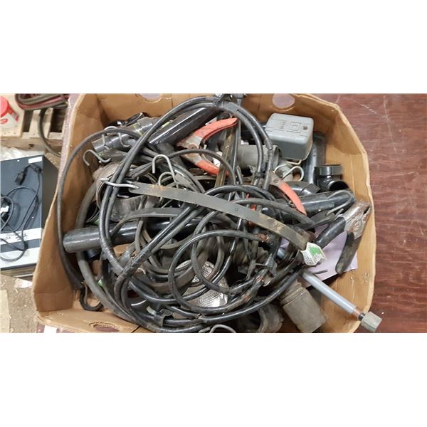 Lot Plumbing Parts & Tie Straps & Jumper Cables