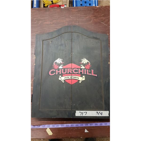 Dart Board & Cabinet