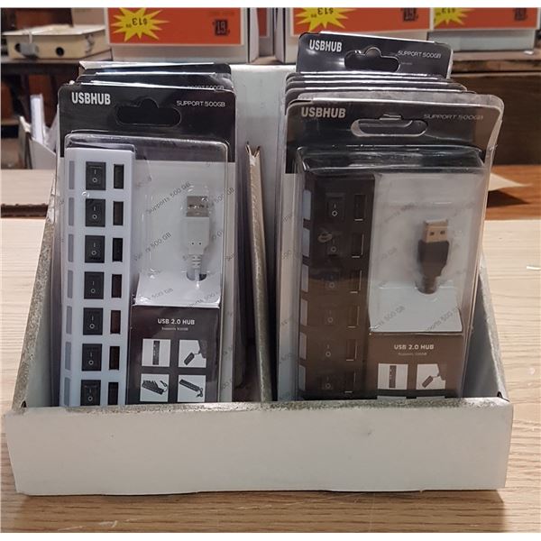 Lot X 8 7 Port USB Hub