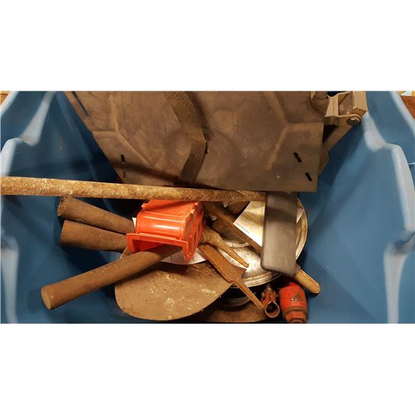 Lot Jack & Chipping Hammer & Gooseneck Etc.