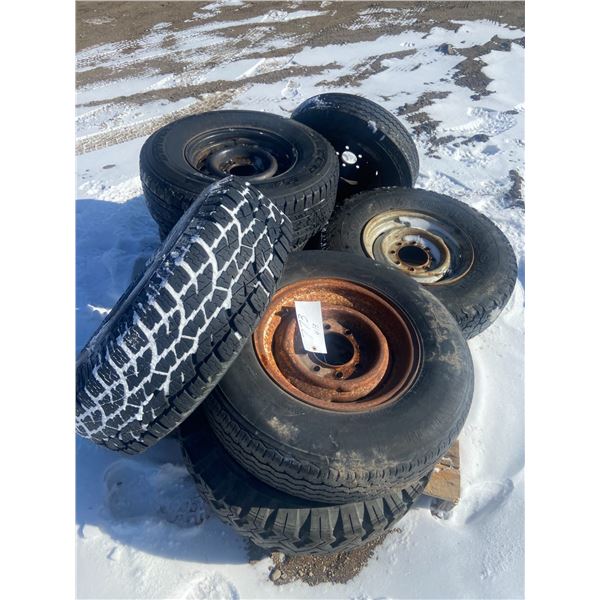 Pallet of Truck Rims & Tires 15" & 16"