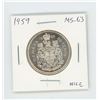 Image 1 : 1959 Silver 50 Cents. MS-63. Nice.