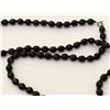 Image 3 : Black crystal necklace, opera length, 50”