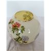 Image 5 : Glass cased Chimney bowl with peony décor, 7” high
