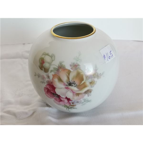 Porcelain Chimney bowl, floral décor, made in Germany, 5” high
