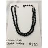 Image 1 : Vintage Carnival glass beaded bib necklace