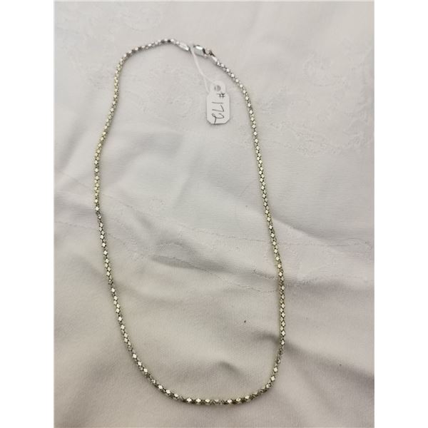Sterling silver necklace, 15”