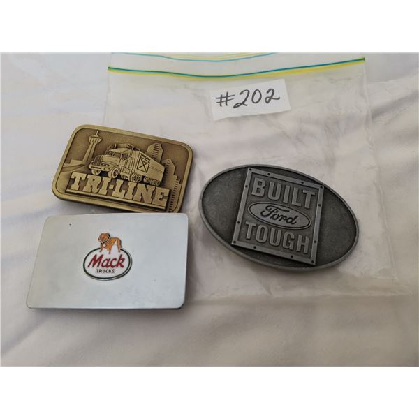 Belt buckles, Truck related, Ford/Tri-Line/Mack
