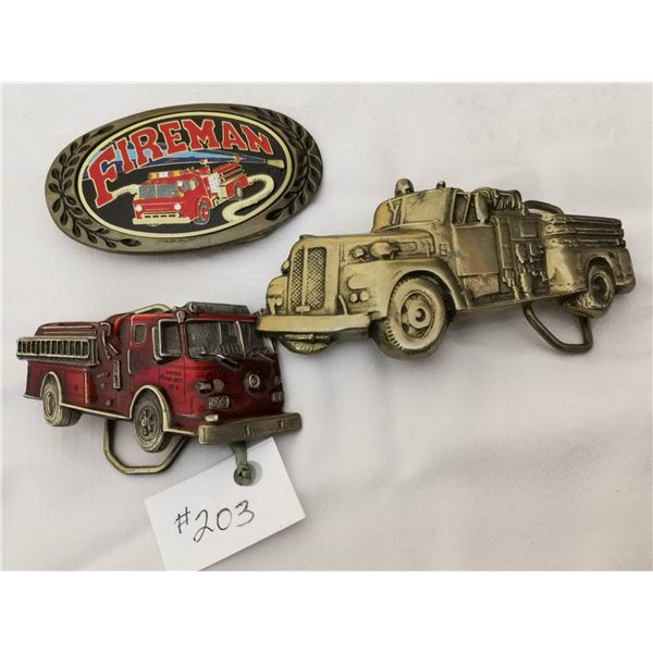 Belt buckles, Firefighter related (3)