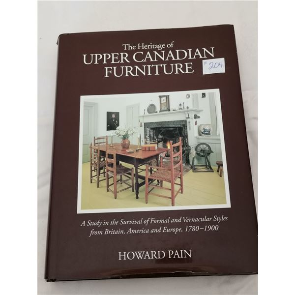 Resource Book, The Heritage of Upper Canada Furniture, 1700-1900, 548 pages