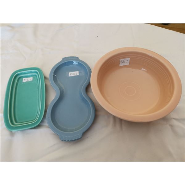 Fiesta ware, 3 pieces