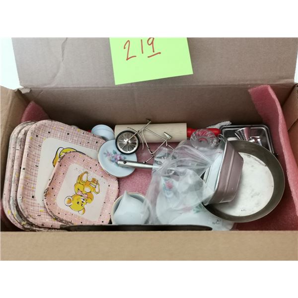 Lot of doll house toys