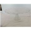 Image 3 : Cake stand, 12” floral with diamond swag