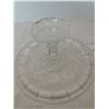 Image 5 : Cake stand, 12” floral with diamond swag