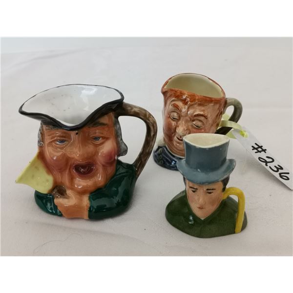 Toby mugs, made in England (3)