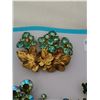 Image 4 : Card of 3 “blue” rhinestone broaches