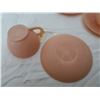 Image 3 : Pink Saguenay cups and saucers, Dominion Glass, 1940-45 (3)