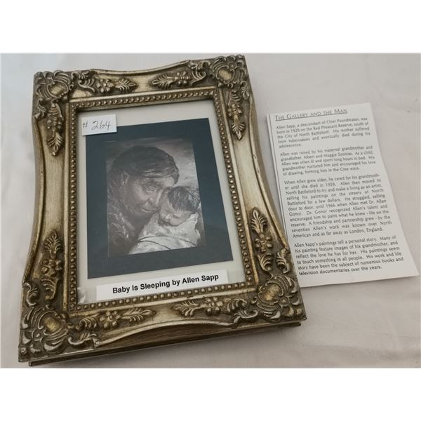 Allen Sapp print, “Grandmother and baby”