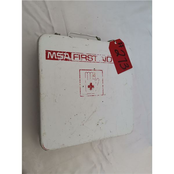 Metal First Aid kit, 9 ½” square