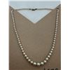 Image 2 : Faux pearl necklace with sterling clasp, 15”