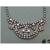 Image 3 : Clear rhinestone scalloped   necklace