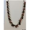 Image 2 : Vintage brown thermoset and rhinestone necklace