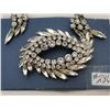 Image 2 : Sherman rhinestone broach and clip earring set