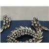 Image 3 : Sherman rhinestone broach and clip earring set