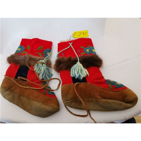 Pair of muluks, 11” heel to toe