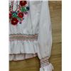 Image 4 : Hungarian embroidered and smocked blouse, hand worked, small