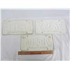 Image 2 : Lot of 3 Saskatchewan 1968 License Plates
